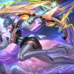 Miya, hero marksman Mobile Legends dengan build tersakit, siap bertarung di Land of Dawn.