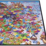 Papan permainan Candy Land dengan tema dunia permen yang ceria