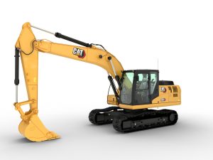 Excavator modern Caterpillar 320D dilengkapi teknologi canggih untuk efisiensi kerja di proyek konstruksi