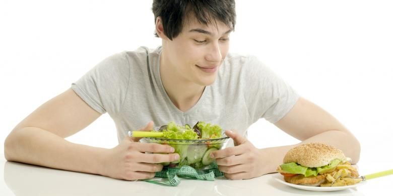 Ilustrasi diet cepat dengan defisit kalori melalui pola makan sehat