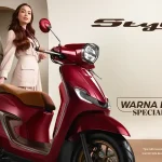 Honda Stylo 160 warna burgundy dengan desain stylish modern klasik untuk penggunaan harian