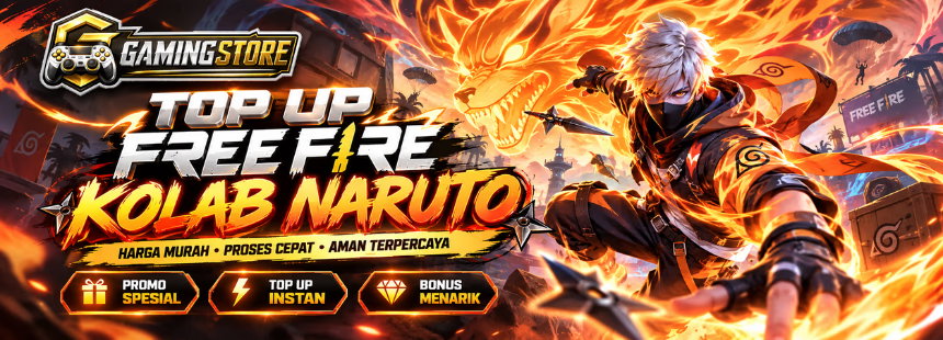 GAMINGSTORE untuk top up game dan pembelian voucher digital