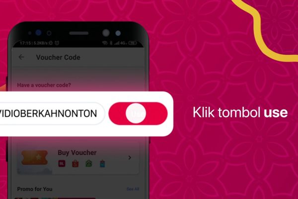 kode voucher Vidio untuk akses tayangan streaming