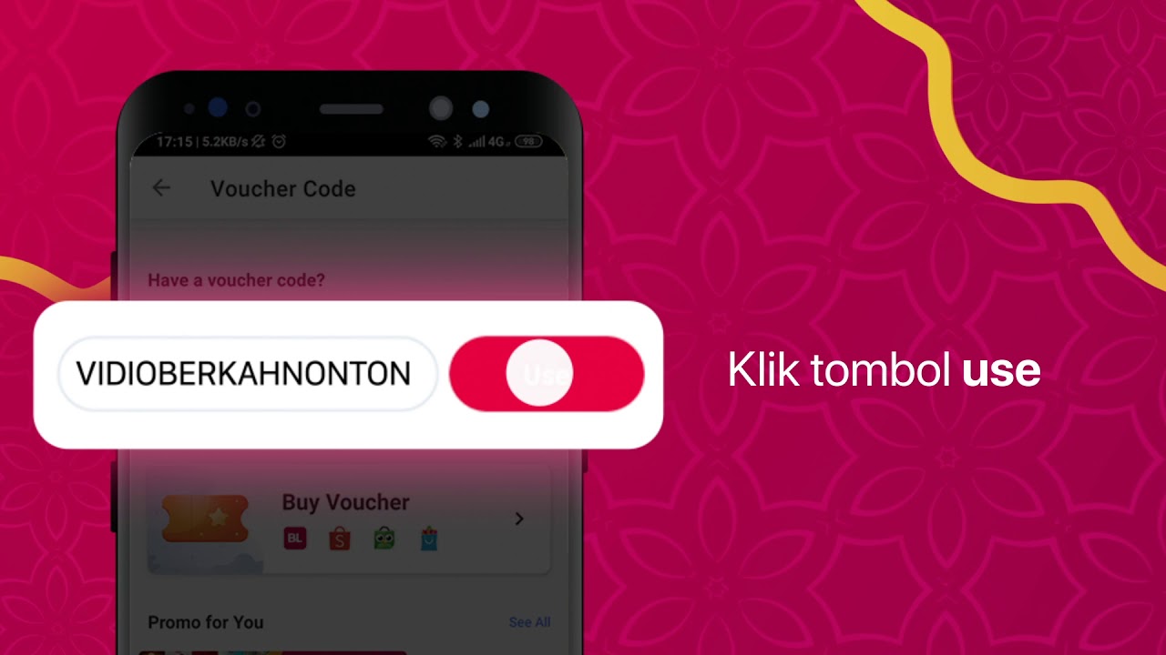 kode voucher Vidio untuk akses tayangan streaming